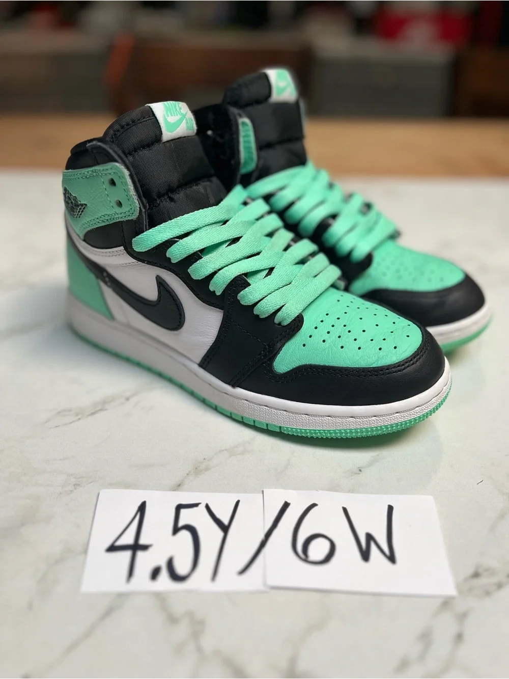 Nike Kids Air Jordan 1 High OG - Mint Green/Black/White